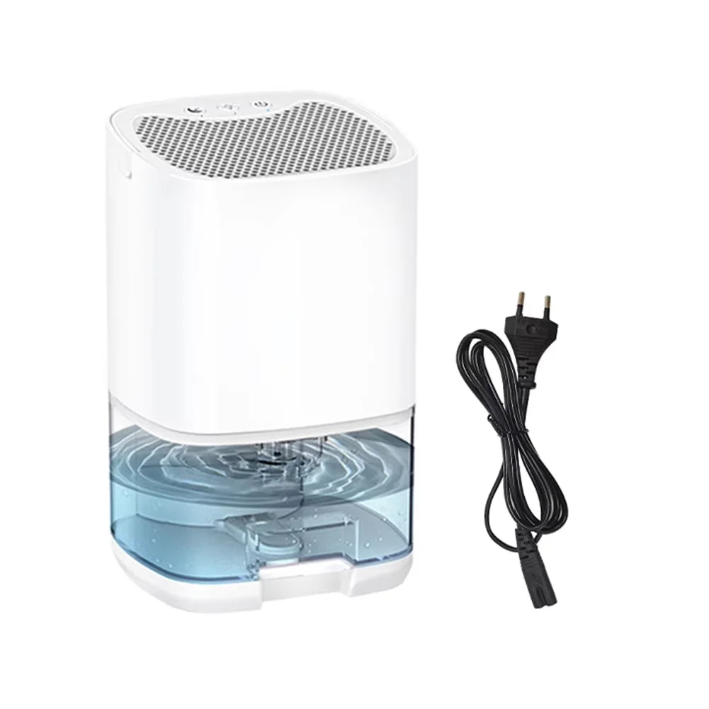 EU/US Plug Portable Silent Air Dehumidifier, Moisture Absorber and Air Dryer for Home, Bedroom, Office, and Kitchen Deodorizing